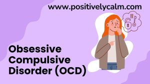 Picture showing a woman with a think bubble depicting thoughts about locking doors checking padlocks which represent OCD worries